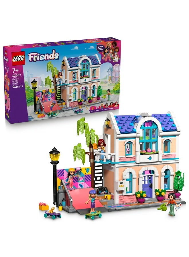 LEGO Friends Liann’s Family House Toy with Mini Dolls 42687 (Age 7+, 946 Pieces) - Image 1