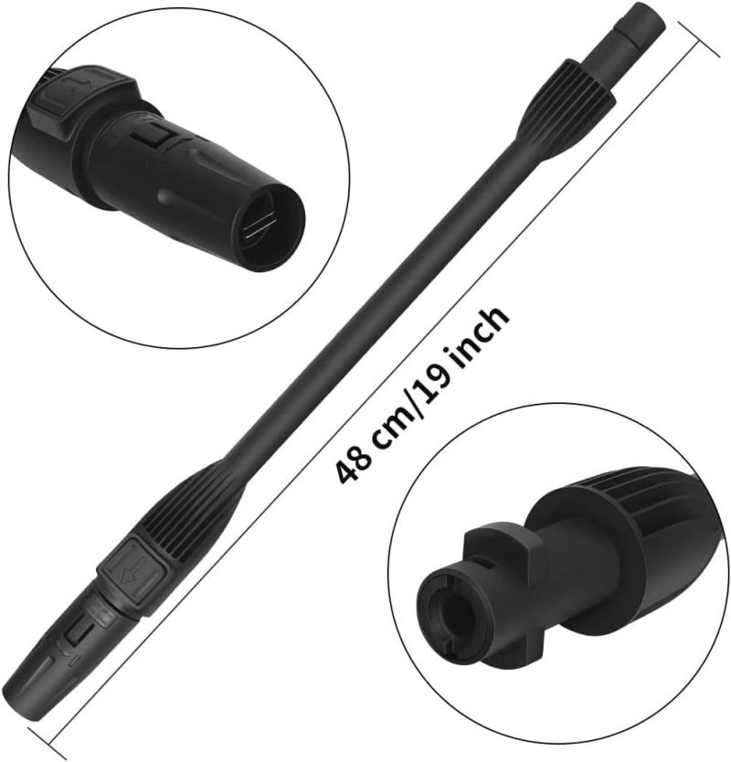 High-Pressure Washer Nozzle: Compatible With K2-K7 Models - Durable Robust Construction, Fan & Lotus Spray Patterns for Outdoor Patio, Vehicle & Heavy-Duty Cleaning - Image 1