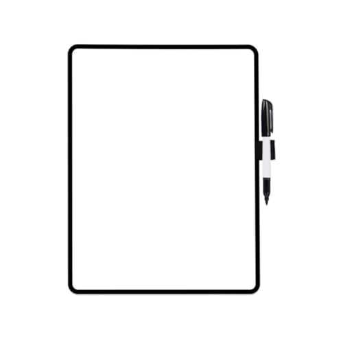 TurtleGrip Double-Sided Whiteboards with Black Frame(9x12 inches), Pack of 1 |Includes 1Mini Whiteboard & 1Marker Pens |Interactive Learning Whiteboards for Kids, Students, and Teachers. - Image 1