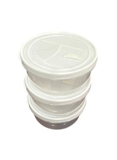 Spaceshoop Plastic Small Round Box, Set Of 3 Pieces  - Image 2