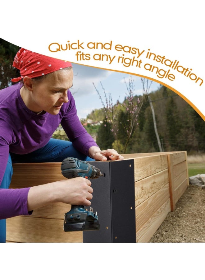 general Metal heightening garden bed corner bracket is suitable for vegetable flowerpot garden - Image 3