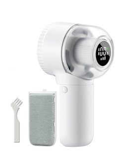 KASTWAVE Fabric Shaver,  Lint Remover with Brush, 1200mAh Sweater Shaver with Digital Display,3 Speeds Lint Shaver, 6-Leaf Blades Lint Remover for Clothes, Sofa, Bedding,White  - Image 1