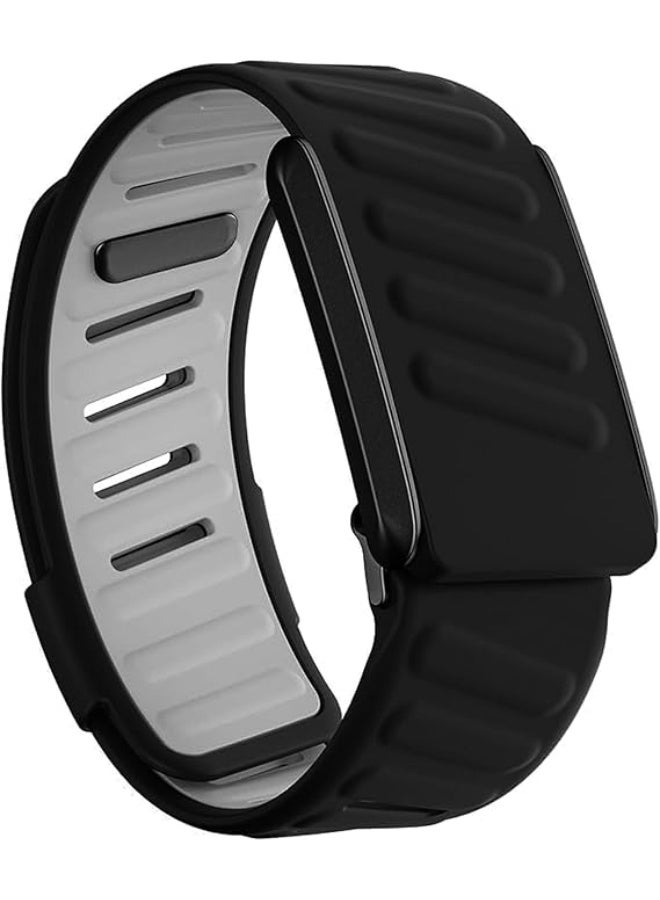 Silicone Wristband Compatible with Whoop 4.0 Band, Comfort Durable Soft Adjustable Silicone Sports Loop Strap for Men & Women, with U Shapped Connector - Image 1