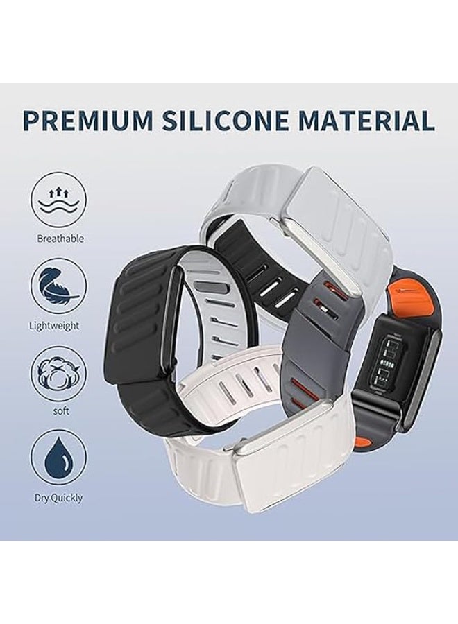 Silicone Wristband Compatible with Whoop 4.0 Band, Comfort Durable Soft Adjustable Silicone Sports Loop Strap for Men & Women, with U Shapped Connector - Image 5