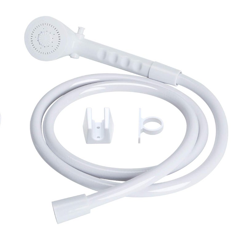 OYMOV RV Shower Head with Hose - Non-Metallic Outdoor RV Shower Kits Replacement with Pause Function for RVs, Fifth Wheels, Motor Homes, Travel Trailers, Campers, Boats, White - Image 1