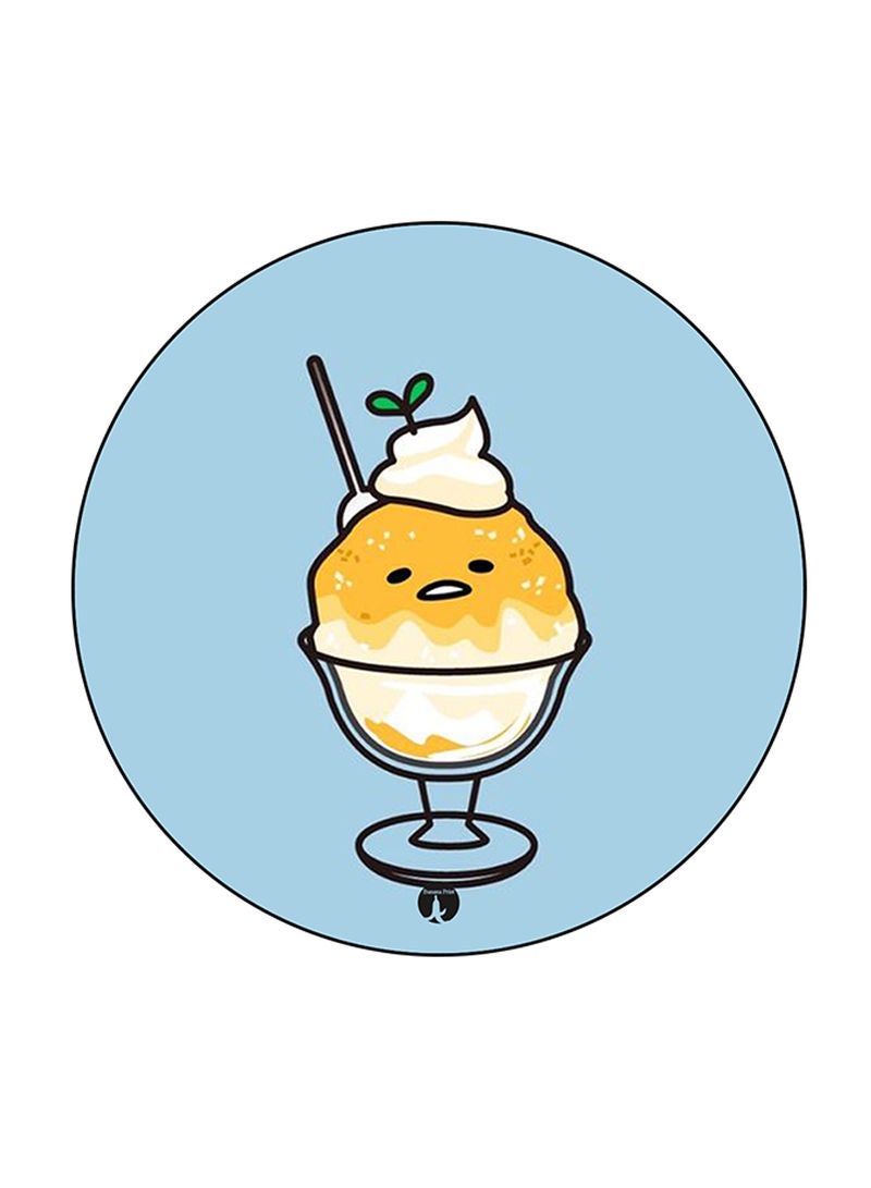 RKN Gudetama Printed Round Pin Badge Multicolour - Image 1