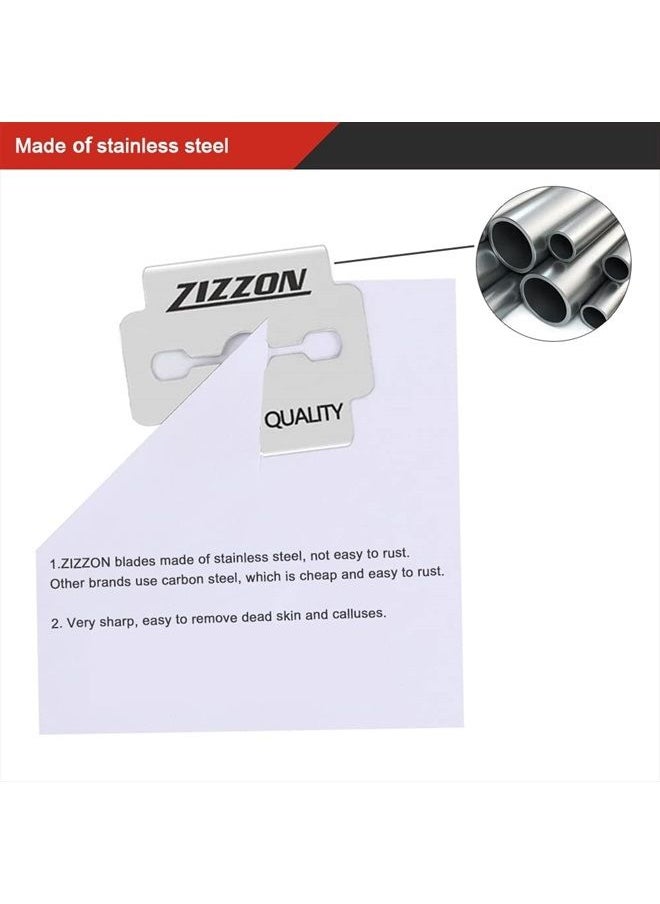 ZIZZON Callus Shaver Replacement Blades 100 Count  - Image 3