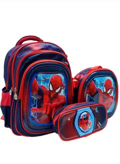 Red with blue