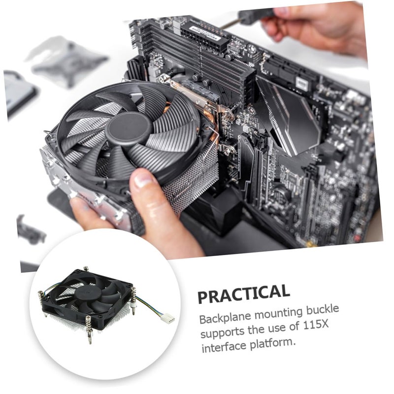 Low Profile CPU Air Cooler with Aluminum Copper Core Radiator Fan for Efficient Computer Heat Dissipation - Image 5