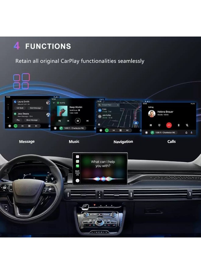 ALTRONE Mini 2-in-1 Wireless CarPlay & Android Auto Adapter, 5G Fast Connection, Plug & Play Smart Dongle Compatible with 98% Vehicles (USB & Type-C Ports) - Image 5