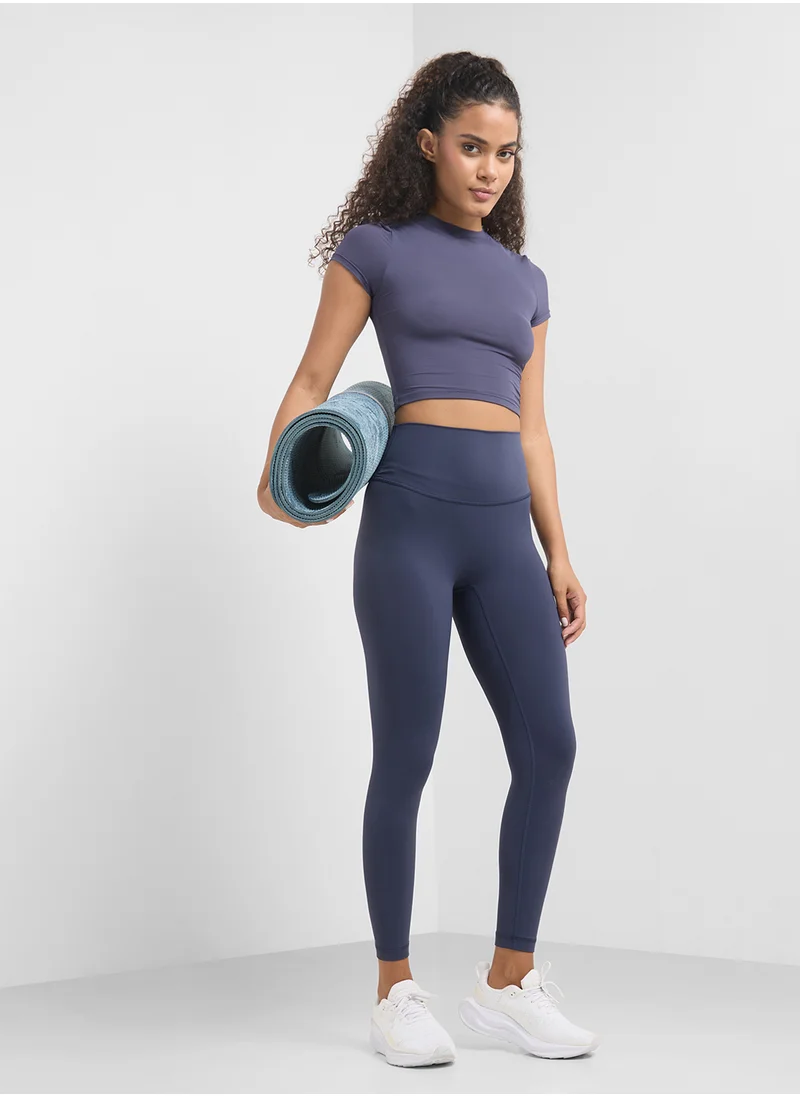 FRWD High Rise Seamless Leggings With Back Pocket