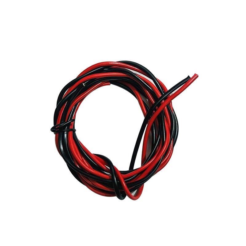 Vincentvolt Made in India 5 Meter Red and Black PVC Insulated Copper wire - Image 1