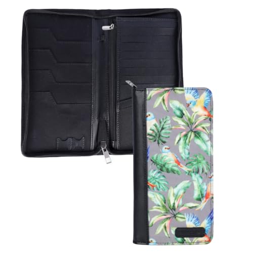 HAMELIN Unisex Vegan Leather Passport Holder |RFID Blocking Technology|Passport Holder For Family 4|Travel Organiser,Pasport Pouch Case for Men,Women|4 Pasport Cover Slots & 8 Card Slots|Lilac Flutter - Image 1