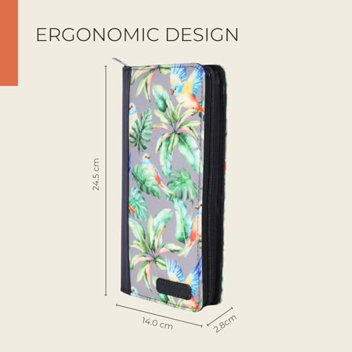HAMELIN Unisex Vegan Leather Passport Holder |RFID Blocking Technology|Passport Holder For Family 4|Travel Organiser,Pasport Pouch Case for Men,Women|4 Pasport Cover Slots & 8 Card Slots|Lilac Flutter - Image 4