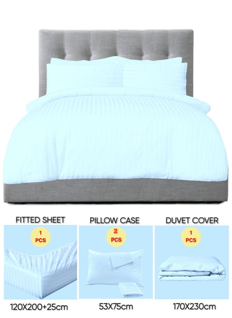 Blueberry 4 Pieces Single Size Duvet Cover Set - Image 1