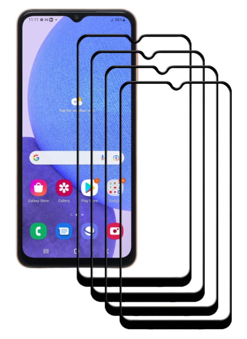 ACLIX 4 Pieces Antistatic ESD Dustproof Premium Quality High Definition Tempered Glass Screen Protector Designed For Samsung Galaxy A23 - Image 1