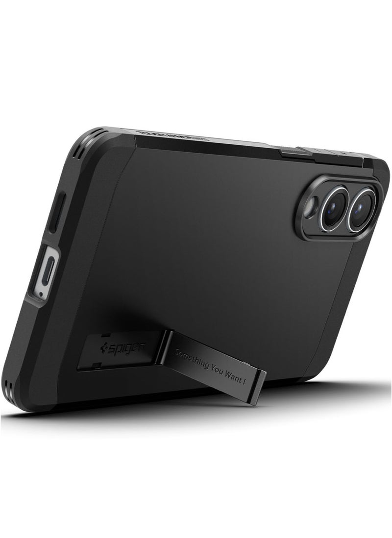 Spigen - Tough Armor MagFit AI for Samsung Galaxy S25 EDGE Case Cover with MagSafe - Black - Image 1