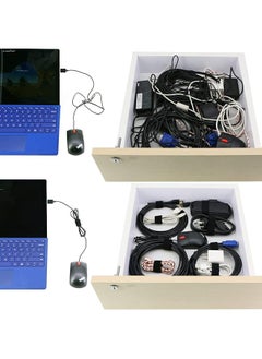 1 Roll Reusable Cable Ties 0.6X197 Inch 15Mmx5M Multi Purpose Hook And Loop Black Cord Organization Straps