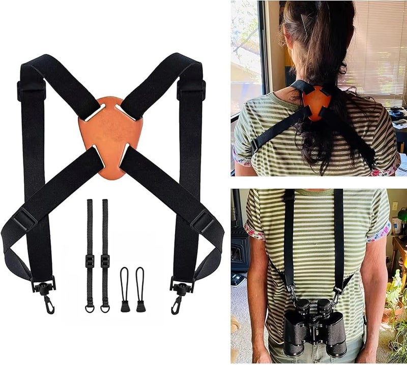 Quick Release Camera Chest Harness Ergonomic Strap For Hiking Outdoor Photography Black - Image 3