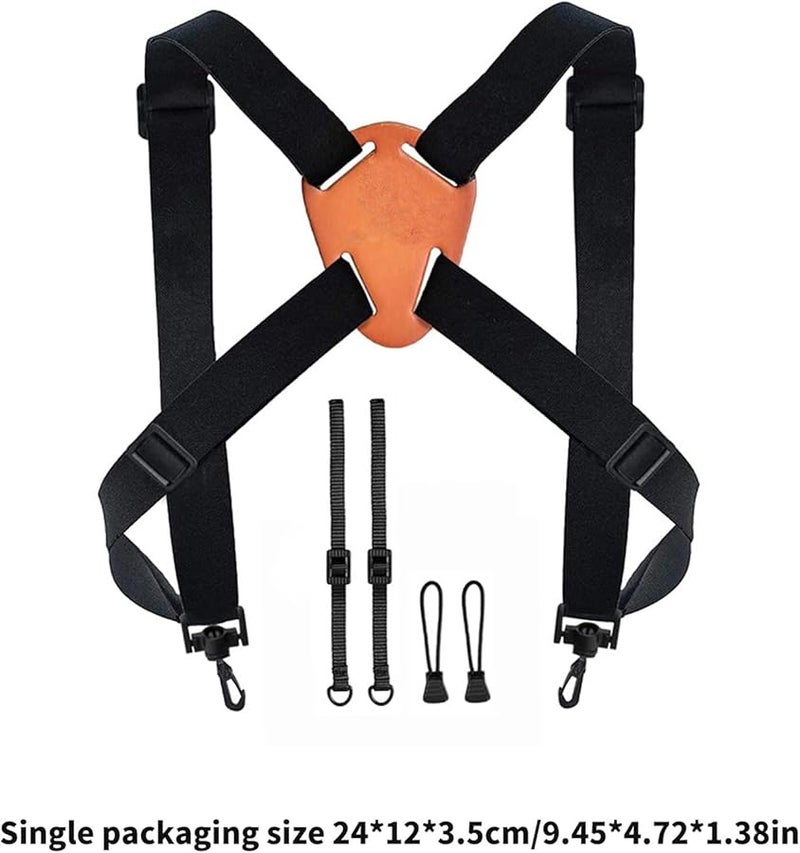 Quick Release Camera Chest Harness Ergonomic Strap For Hiking Outdoor Photography Black - Image 5
