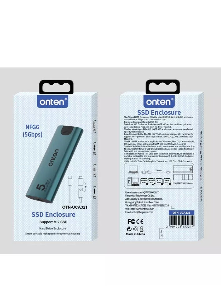 أونتن حاوية SSD UCA321 M.2 (NGFF) (5 جيجابت في الثانية) - Image 3