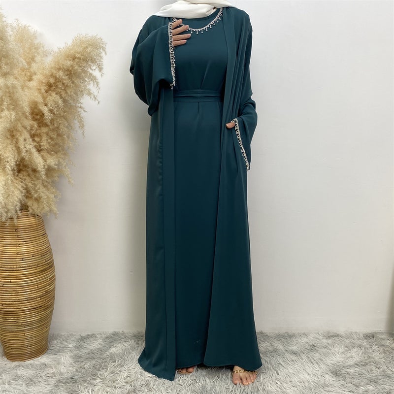 monica fashion Sleeveless Dress & Cardigan Set - Elegant Commuter Style - Image 5