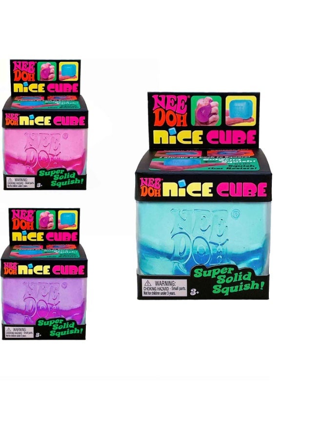 3PCS,Sensory Squeeze Toy with Super Solid Squish,Sensory Toy with a Super Solid Squish,Always Returns to its Square Shape,Ages 3 and Up,2.25" Cube - Image 2