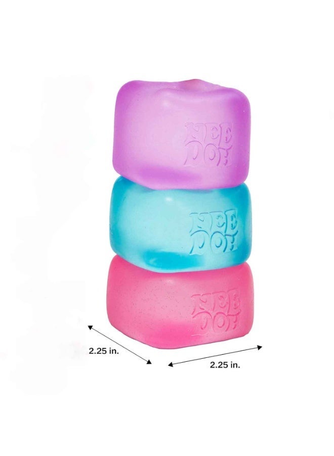 3PCS,Sensory Squeeze Toy with Super Solid Squish,Sensory Toy with a Super Solid Squish,Always Returns to its Square Shape,Ages 3 and Up,2.25" Cube - Image 3