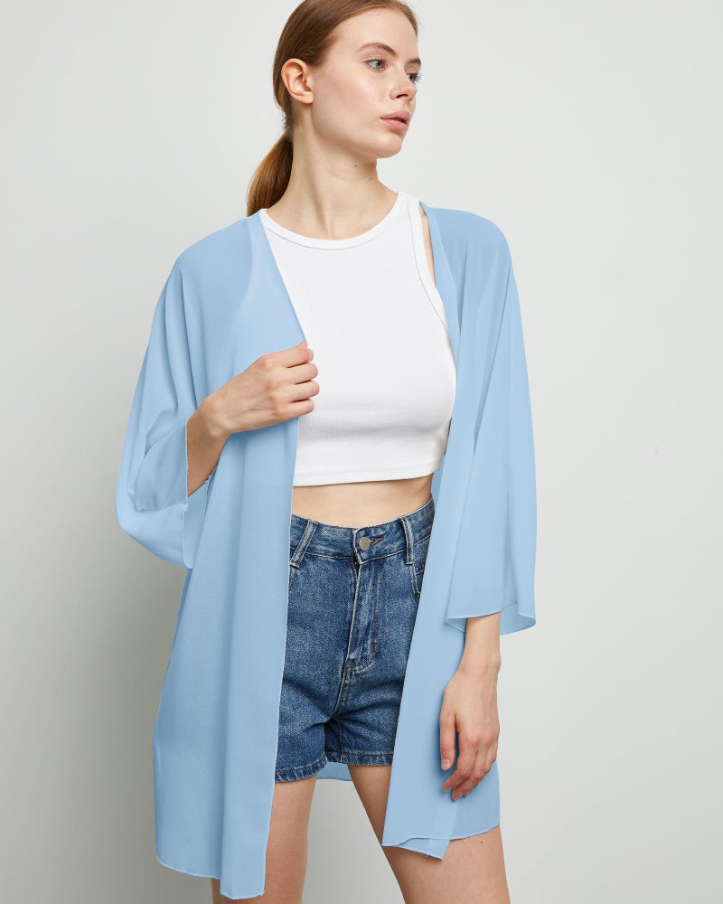 Argstar Women's Kimono Cardigans Casual Summer Tops Cover up Open Front Resort Wear/Beachwear - Image 4