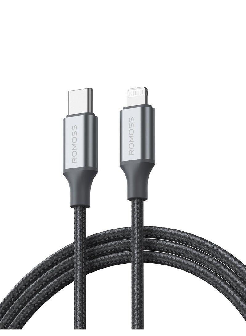 روموس كابل شحن بيانات نايلون مضفر USB-C إلى Lightning 3A بطول 2م - Image 2