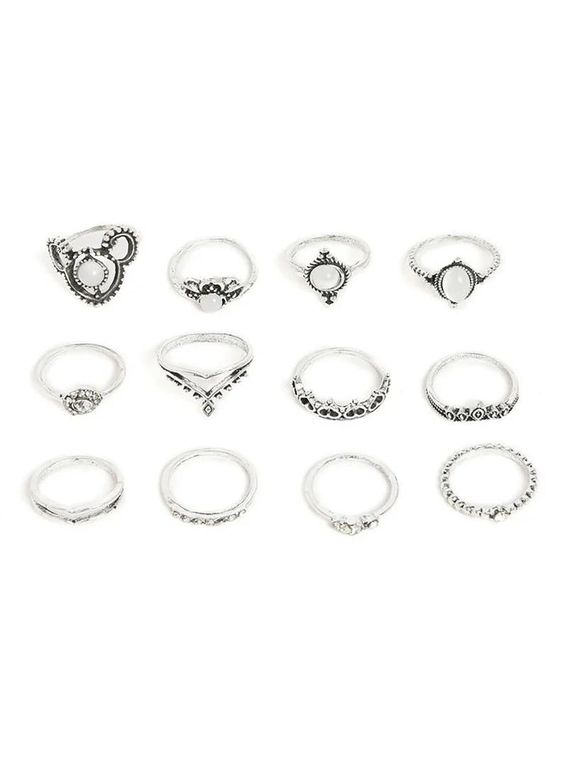 SOHI Pack of 13 Designer Ring
