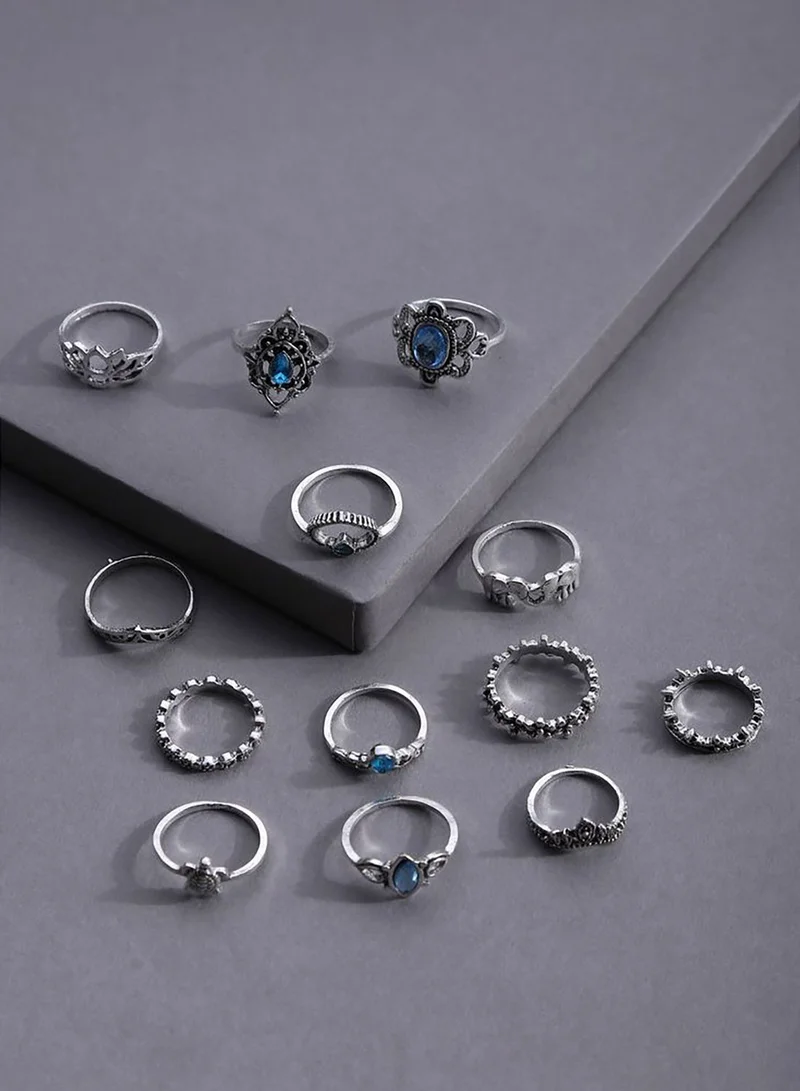 SOHI Pack of 13 Designer Ring
