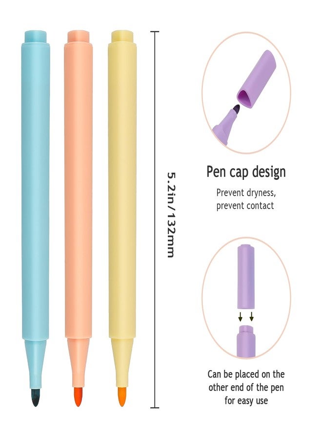 Ddaowanx Dry Erase Markers,Aesthetic Erasable Whiteboard Marker,Assorted Colors,Gifts for Teen Girls School Supplies(8) - Image 2