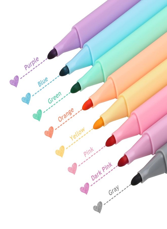 Ddaowanx Dry Erase Markers,Aesthetic Erasable Whiteboard Marker,Assorted Colors,Gifts for Teen Girls School Supplies(8) - Image 1