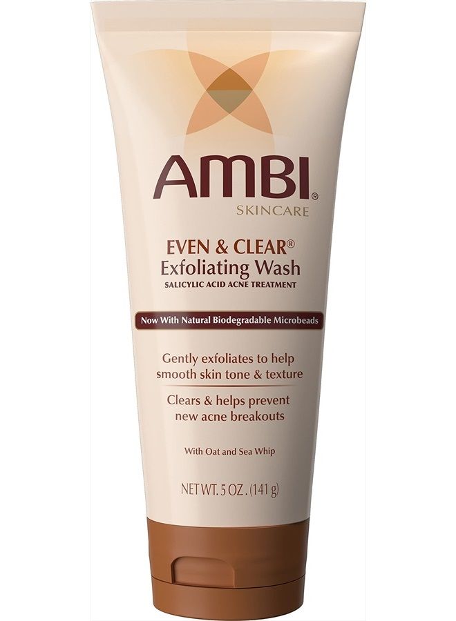 ambi Even & Clear Exfoliating Wash, 5 Ounce - Image 1