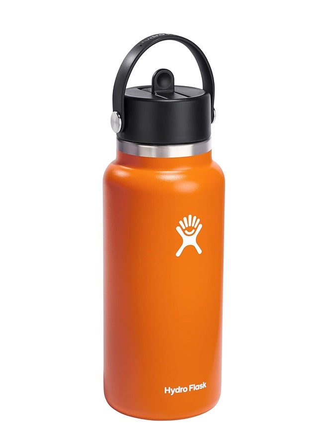 Hydro Flask 32 Oz Wide Flex Straw Cap Bottle - Insulated Stainless Steel - Wide Straw Lid, Non Spill, Leakproof, BPA-Free, Non-Toxic - Image 2