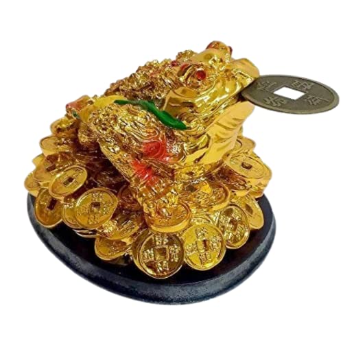GJ Feng Shui Tri Leg Frog or Money Frog or Money Toad for Wealth Luck - Image 2