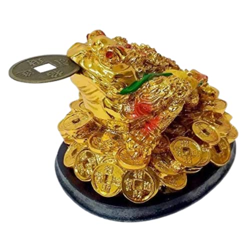 GJ Feng Shui Tri Leg Frog or Money Frog or Money Toad for Wealth Luck - Image 3