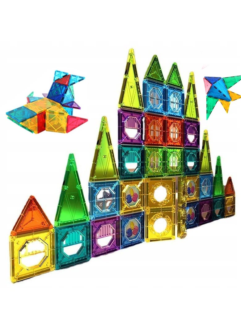 Swift 56 Pcs Magnetic Building Stick Blocks Tiles STEM Toys for Boys and Girls Learning by Playing Games for Toddler Kids Toys Construction Playboards Toys-Inspirational, Educational, Conventional  - Image 1