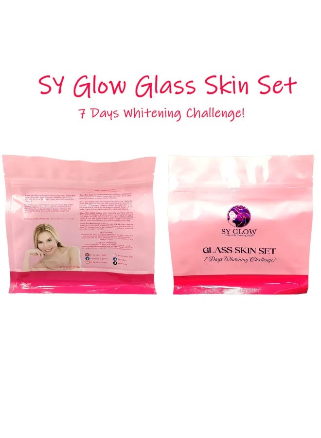 SY Glow Glass Skin Set Complete Beauty Care Kit with Cleansing Soap Facial Cream and Skincare Essentials for Hydrated Smooth Soft Radiant and Glowing Looking Skin - Image 5