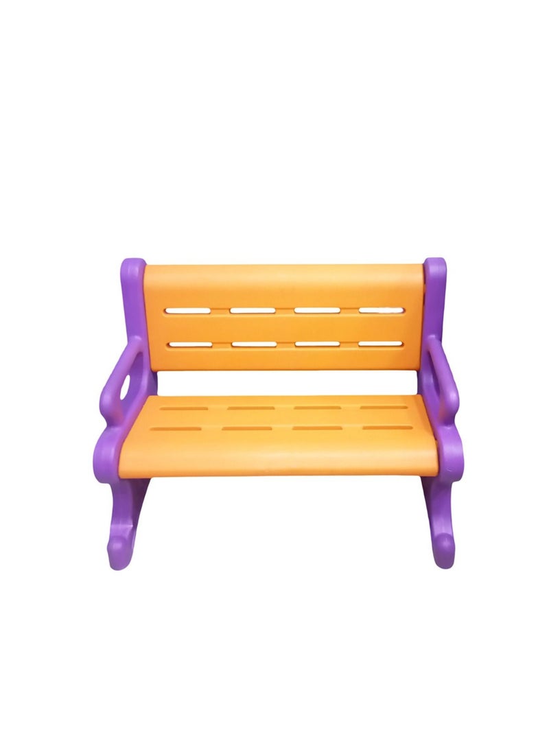 EMZJ - Durable Plastic Kids Children's  Home Room Playschool Garden Lounge Park Bench - Image 1