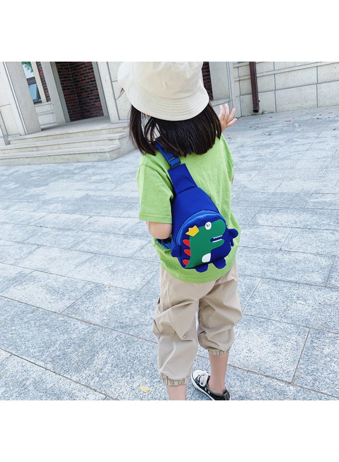 Children's Chest Bag Boys And Girls Korean Small Crossbody Bag Children's Outdoor Fashion Personalized Girl's Small Backpack Fashionable Waist Bag-Color:Yellow  - Image 3