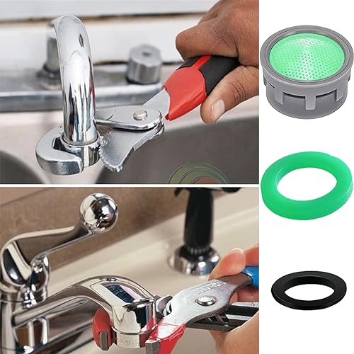 BOETOADG Faucet Aerator, 1.5 GPM Flow Restrictor Plug-In Faucet Aerator Replacement Parts for Bathroom or Kitchen (Green 20 Pieces) - Image 5