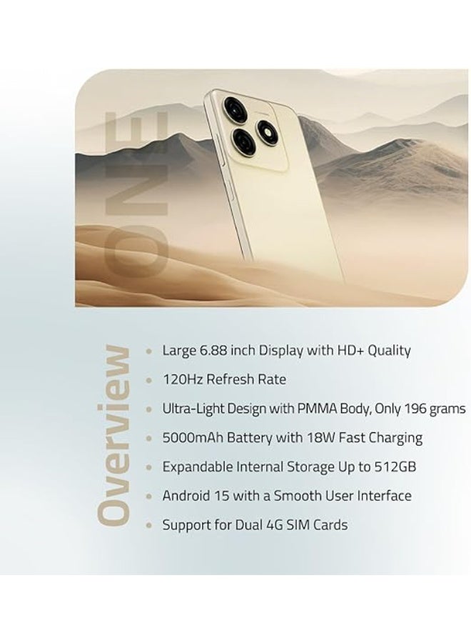 TCH ONE SMARTPHONE BLACK 4GB RAM 128GB ROM - (UAE Version) - Image 4