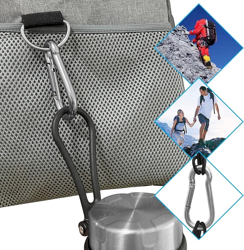 APACALI Spring Snap Hooks M5 M6 M8 M10 Carabiner Heavy Duty Carabiner Clips Galvanized Steel Quick Links Caribiniers Hammocks Hooks for Camping Hiking Outdoor Swing Pet Leash Gym - Image 5