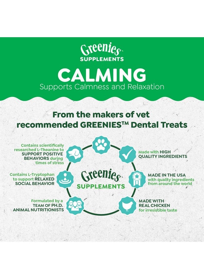 Greenies Supplements Calming Chews for Dogs Chicken Flavor, 7.3 oz. Container of 40 ct. Soft Chews Dog Calming Supplements - Image 4