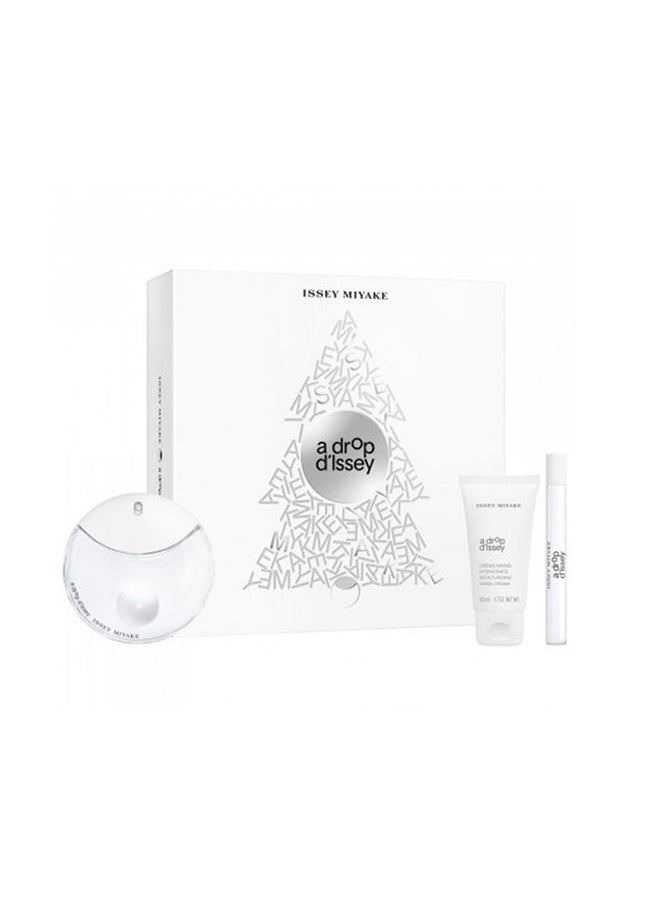 ISSEY MIYAKE - Issey Miyake A Drop D'Issey Women Set Edp 90Ml + 10Ml Spray + 50Ml Hand Cream - Image 1