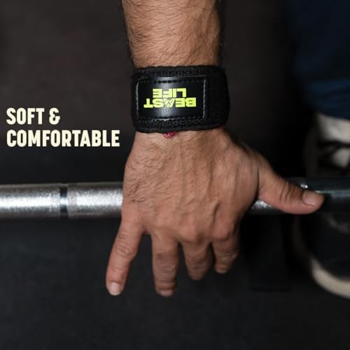 BEASTLIFE Weight Lifting Straps - Wrist Support for Gym, Men & Women, Deadlift & Weightlifting Straps for Improved Grip, Gym Accessories for Strength Training - Image 4