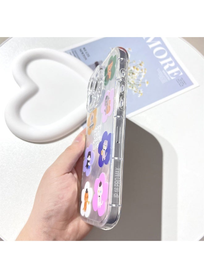 NIBEMINENT Band Cat Protective TPU Case Cover For iPhone 15 Pro Max Clear - Image 2