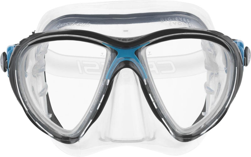 CRESSI Big Eyes Evolution, Clear/Black/Blue - Image 1